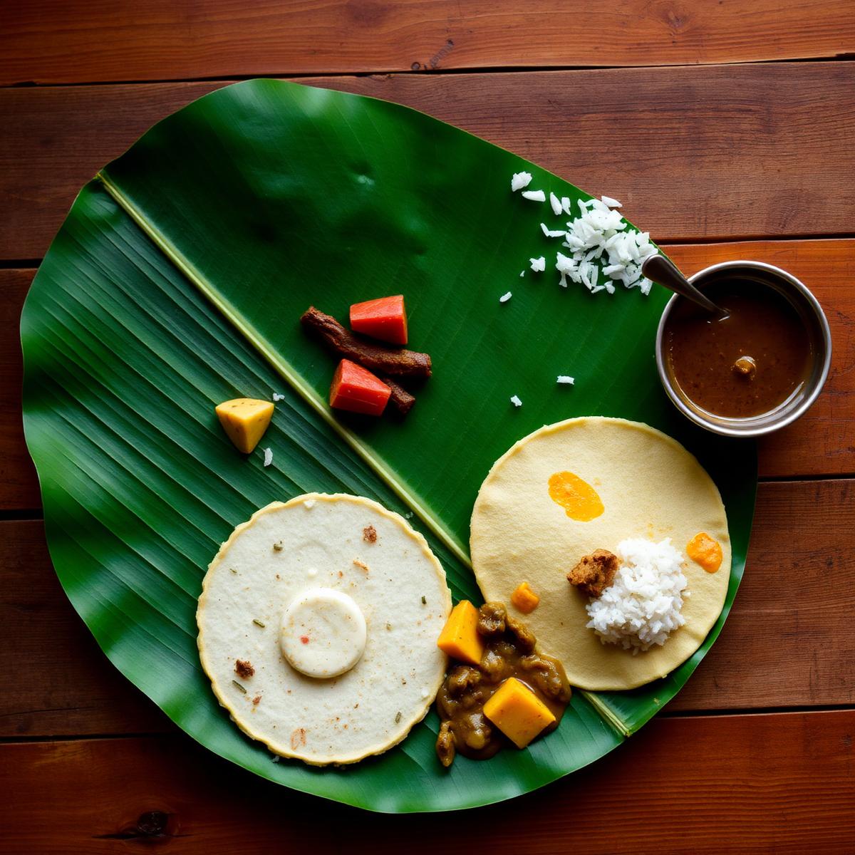 Authentic Malnad cuisine on banana leaf